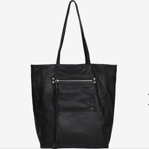 MCQ Alexander Mcqueen Loveless black sheepskin leather tote bag